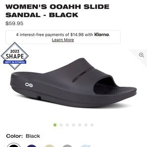 WOMEN'S OOAHH SLIDE SANDAL - BLACK